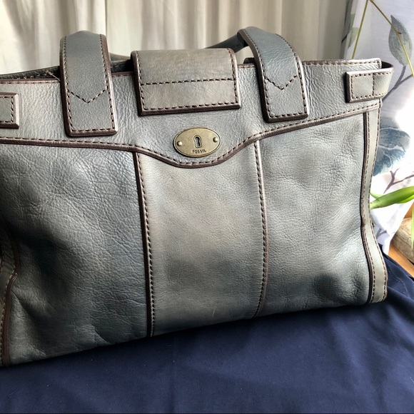 Rustic blue fossil bag - Picture 12 of 15